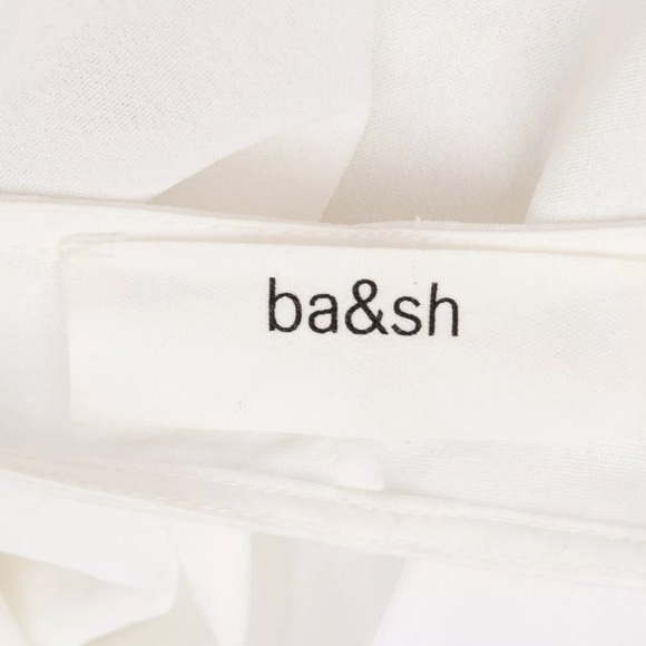 BA&SH Crepe Blouse Size Cut-Out Back Balloon Sleeve - Picture 7 of 7